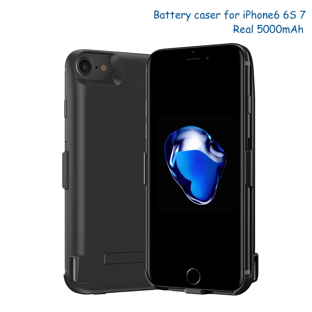 Внешний аккумулятор для iPhone 6s 7 дюймов 5000 мА/ч внешний задняя крышка куртка
