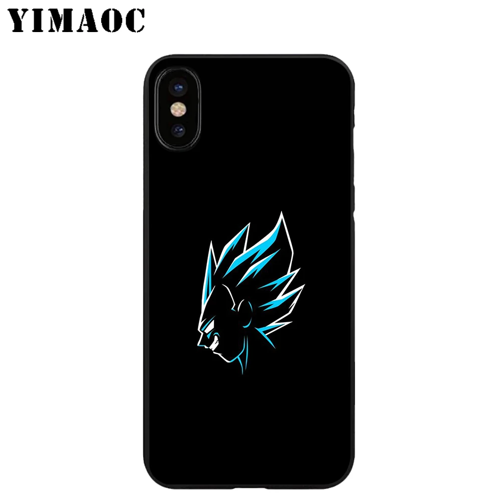 YIMAOC Dragon Ball Z Gofu Dbz Soft TPU Black Silicone Case for iPhone X or 10 8 7 6 6S Plus 5 5S SE Xr Xs Max |