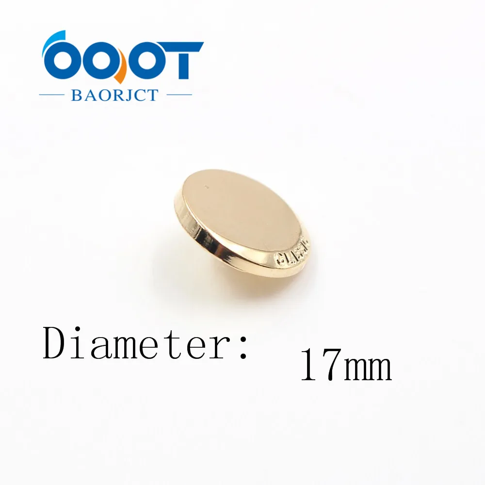 ОООТ БАОРЖКТ А-18321-430 10 шт 17 мм Высококачественные классические модные металлические пуговицы для одежды, аксессуары для рукоделия вручную.