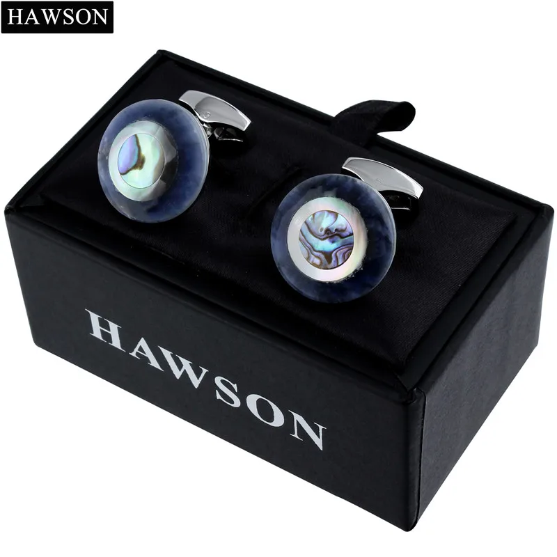 

20 mmTrendy Natural Stone Cufflinks Mens French Shirt Cuff Button Lawyer Grooms Shirt Accessories with Box Men's cufflinks