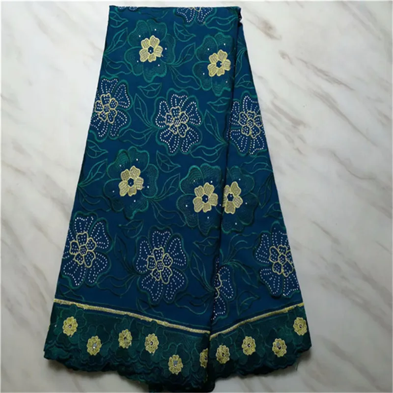 Новый дизайн высокого качества белая африканская швейцарская вуаль кружевная