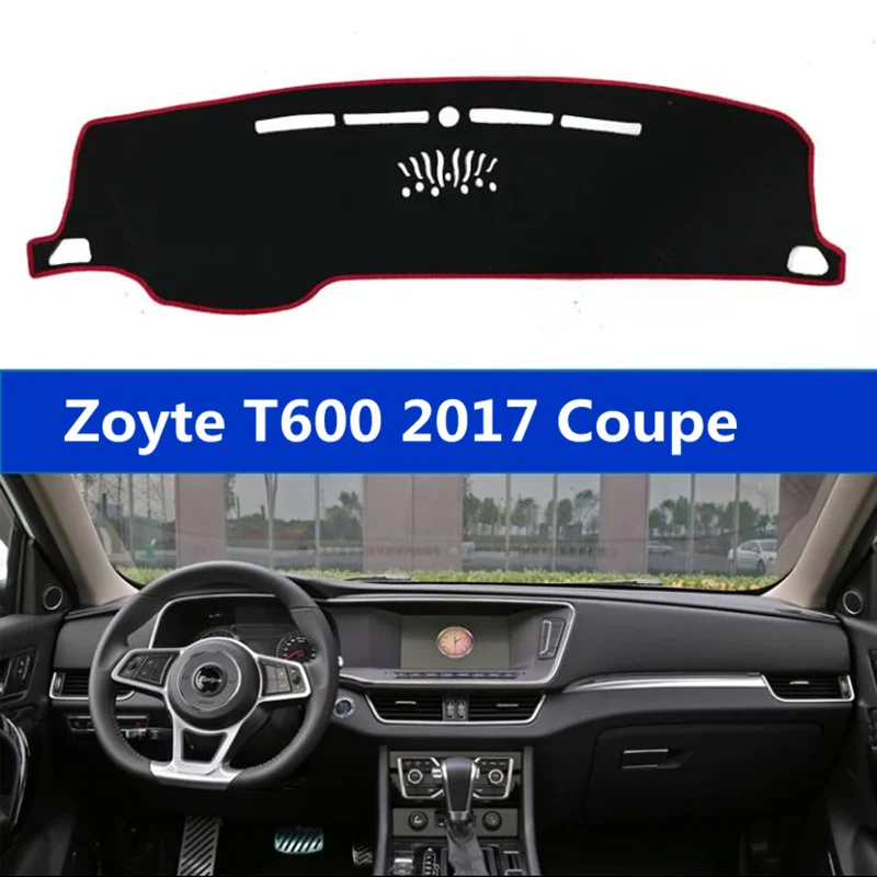 TAIJS левый руль автомобиля крышка приборной панели коврик для Zotye T600 2017 купе анти