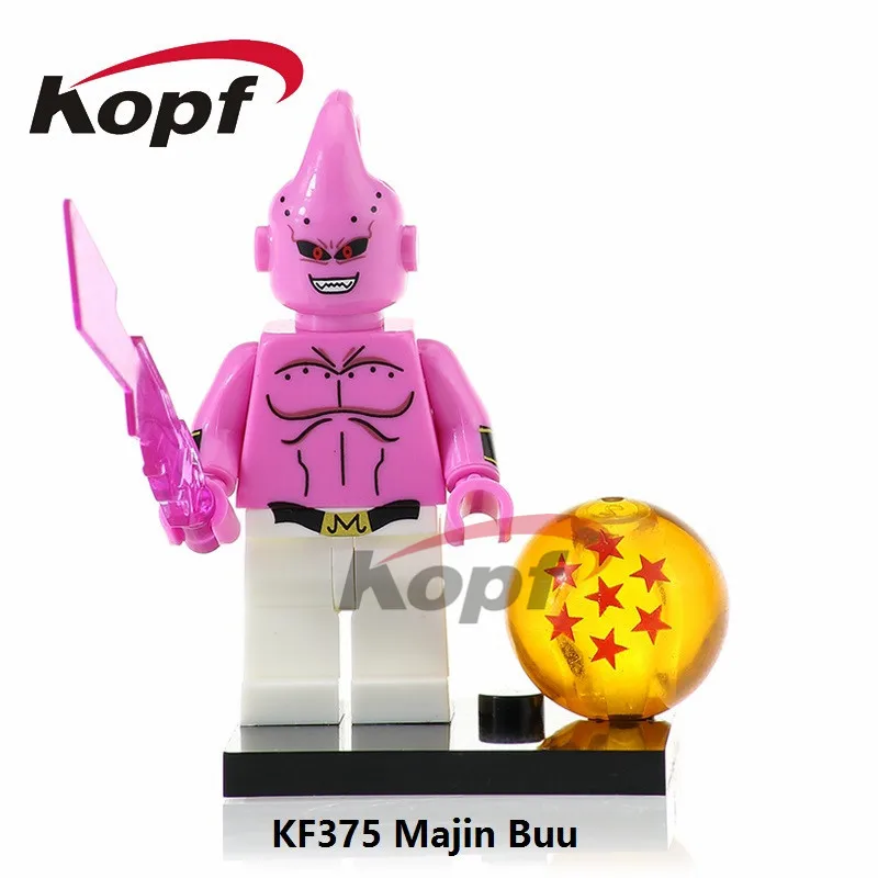 KF375 Without Box Одиночная строительных блоков Dragon Ball Z Majin Boo Android 16 Dyspo Kaio Shin Goku Ssj Xeno фигурки Детские модельные игрушки KF497 - Color: KF375 Without Box