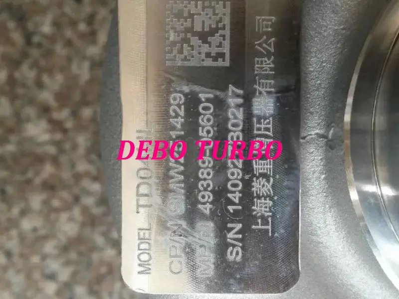 НОВЫЙ ПОДЛИННЫЙ MHI TD04HL 49389-05601 SMW 251429 Турбокомпрессор для бензина HAVAL H5 4G63T 2.0T 140KW