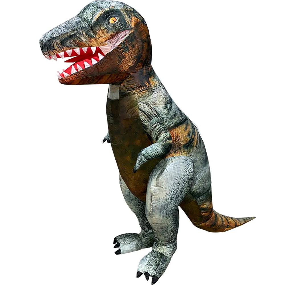 Надувной красный динозавр T REX костюмы для Blowup Rex Хэллоуин надувной костюм