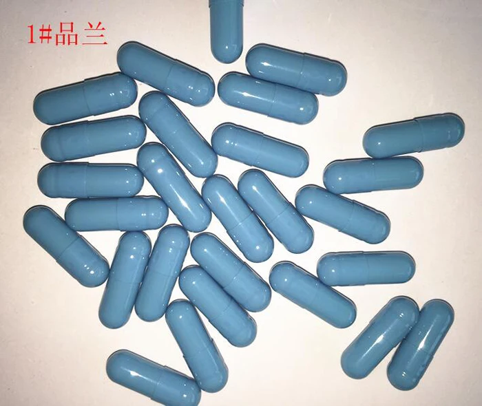 (10 000pcs/bag) 1# velvet Empty Gelatin Capsule Light Blue gel -- Separated&ampJoined are availabled | Инструменты