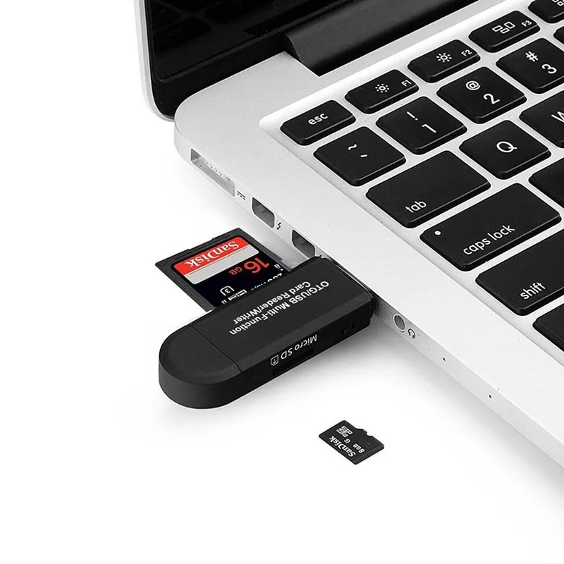 Высокоскоростное устройство для чтения карт OTG Type C &amp micro USB 3 в 1 USB2.0 универсальное