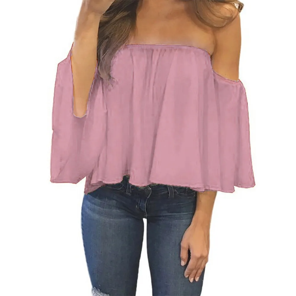 Женская модная блузка свободного покроя с длинным рукавом пуловер рубашка