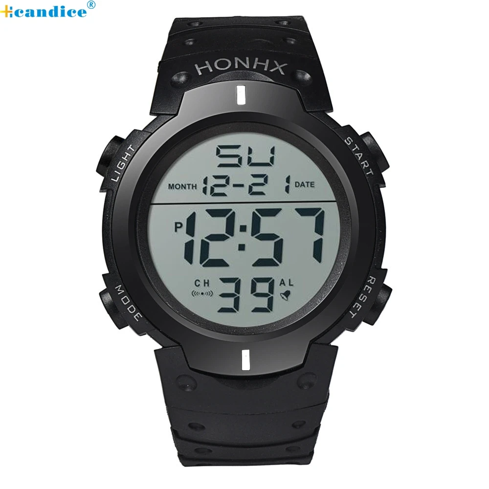 Мужские спортивные наручные часы Splendid водонепроницаемые 5 ATM ЖК-дисплей цифровой