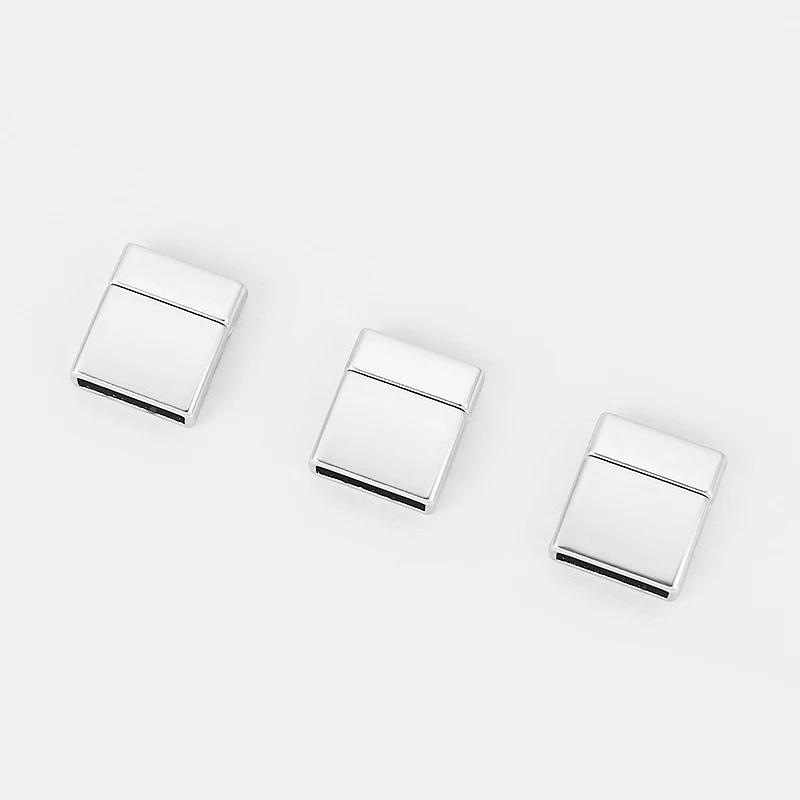 2pcs Charms Flat Magnetic Clasp For 15*2mm Leather Cord Jewelry Making Findings Material Accessories | Украшения и аксессуары