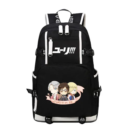 2 Хит, аниме, YURI on ICE Victor COS, цветной рюкзак с принтом, Mochila, Женский Школьный рюкзак, рюкзак для ноутбука, брезентовые рюкзаки для девочек-подростков - Цвет: 2