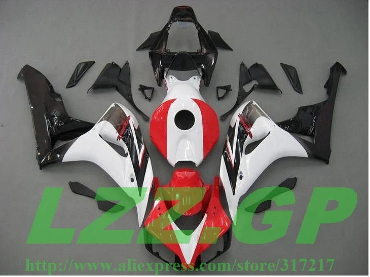 

Injection CBR1000RR 2006 2007 LZZ.GP Fairing for honda CBR 1000RR 2006-2007 CBR1000RR CBR1000 2006 2007 06 07 Red White D3256