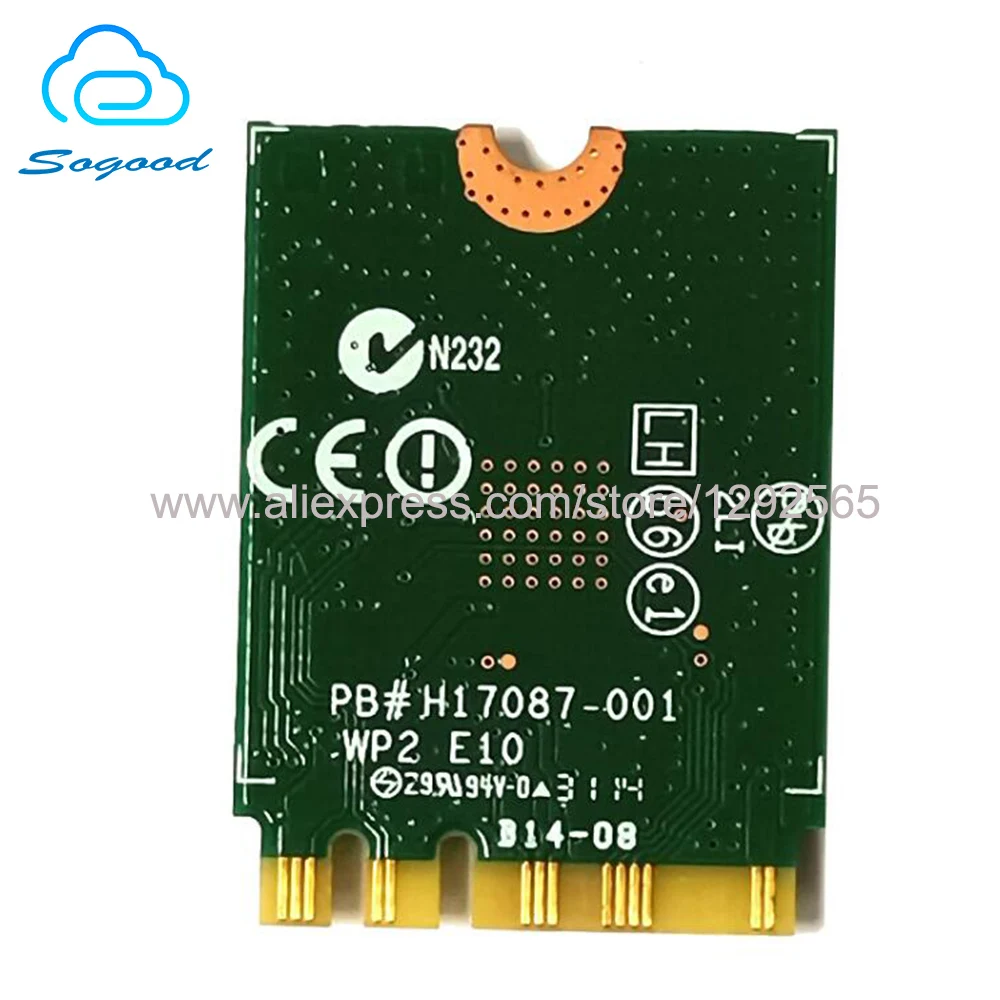 Беспроводная Двухдиапазонная карта Intel dual band wireless-ac 7260 7260NGW 7260AC802.11AC Wifi + Bluetooth 4 0