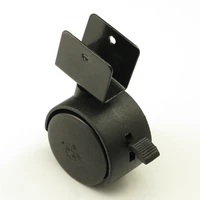 black 40mm replacement swivel casters office chair baby crib sofa brake plastic rolling rollers wheels caster furniture hardware
