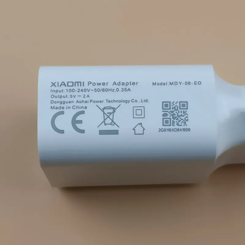 Оригинальное зарядное устройство Xiaomi 5 В/2 а с европейской вилкой адаптивный USB 10