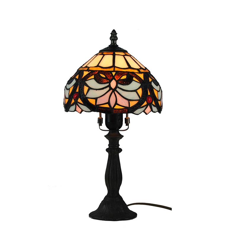1 светильник в европейском стиле ретро настольная лампа из витражного стекла
