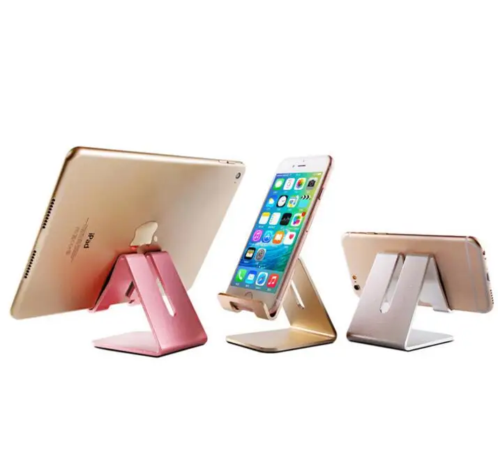 Rose Gold Aluminium Alloy Phone Holder Charging Station For iPhone 7 6 5 Charger Desktop Samsung Huawei Mate 9 Accessories | Мобильные