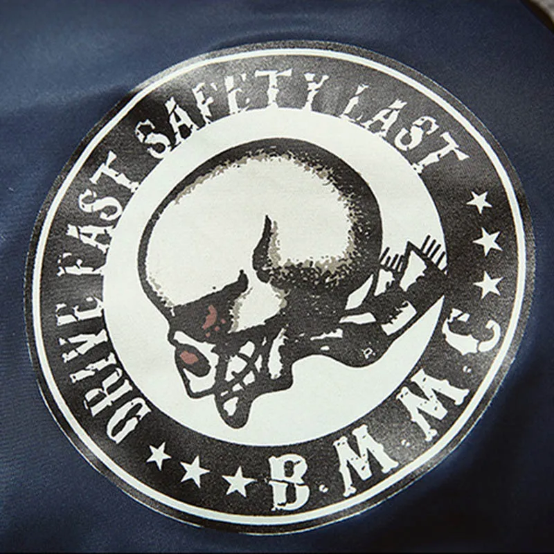 Stockriders Motorcycle Jackets Bomber Trench Men Baseball Skull Outerwear Men Pilot Windbreaker Thin Jackets Spring Autumn 2022