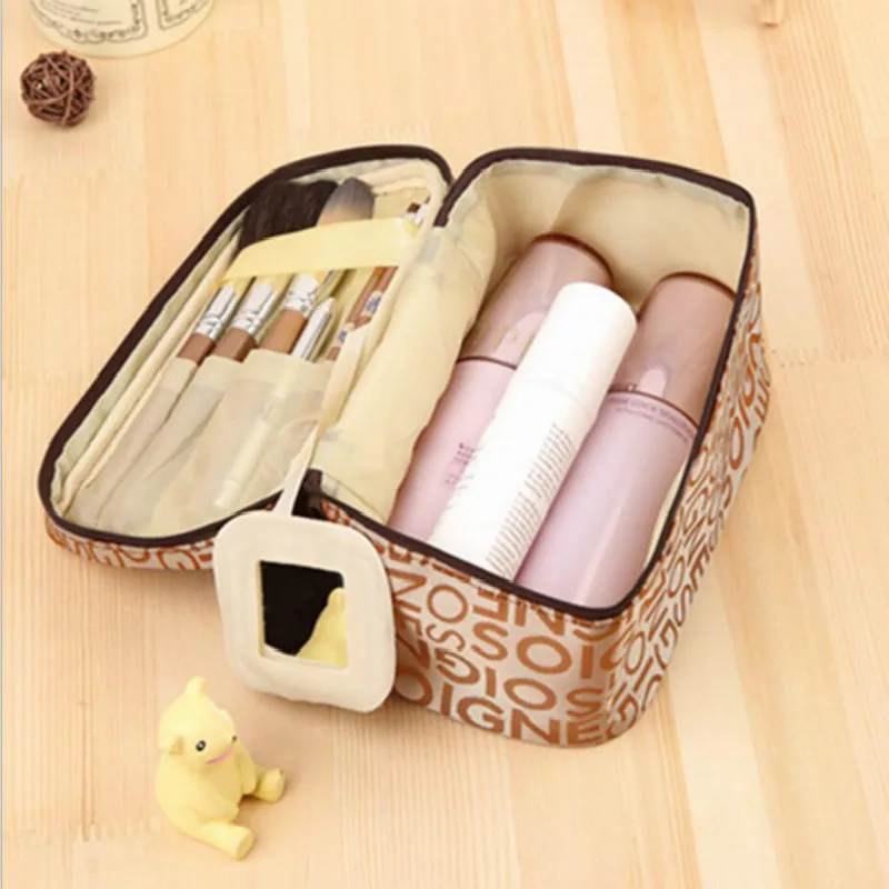 Косметички первой необходимости Para Viagens Make Up Bag Pochette Oiletry Мода квартет путешествия руки получить туалетные сумки