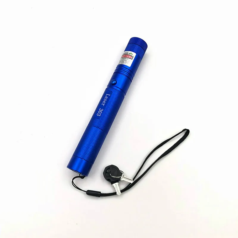 Blue Laser Мощная лазерная ручка 303 Регулируемый фокус 532nm зеленый лазерный проектор лазерная указка ручка - Цвет: Blue Laser