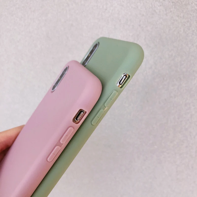Мягкий силиконовый чехол LACK для iPhone X XS Max XR 6 6S 7 8 Plus яркий оранжевый задней панели |
