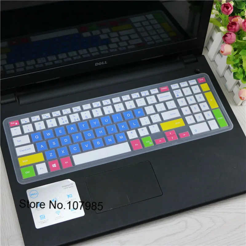 Защитная крышка для клавиатуры ноутбука 15 6 дюйма Dell Inspiron 3000 5000 17 i3558 i5558 i5559 i5568 i5577