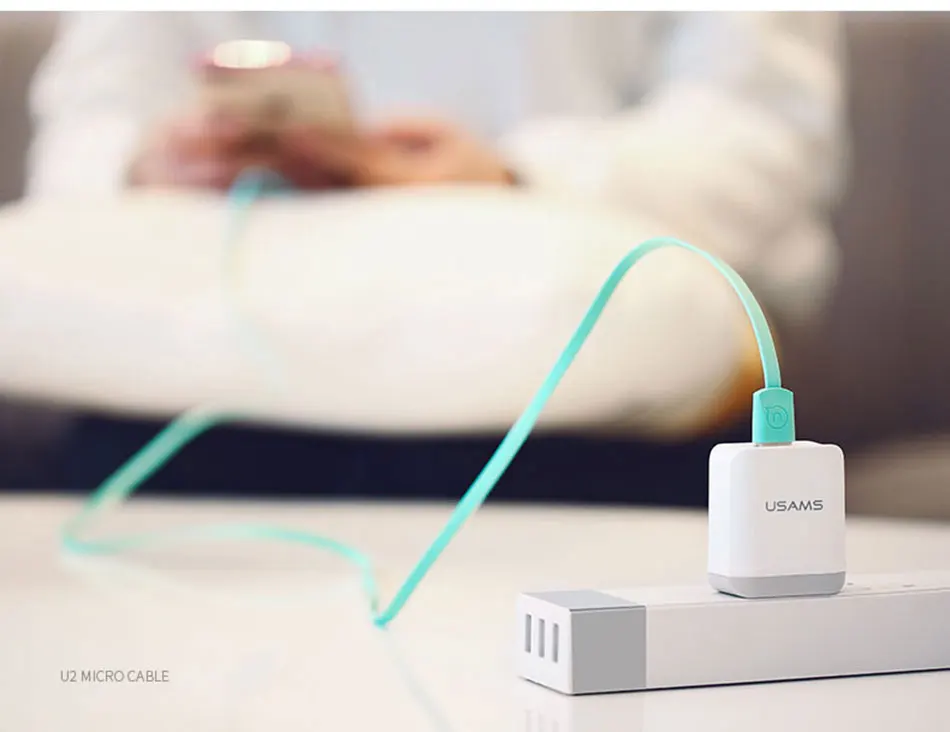 USAMS телефонный кабель для samsung huawei Android зарядный Micro USB кабель для синхронизации данных зарядный кабель 60 см/1,2 м шнур