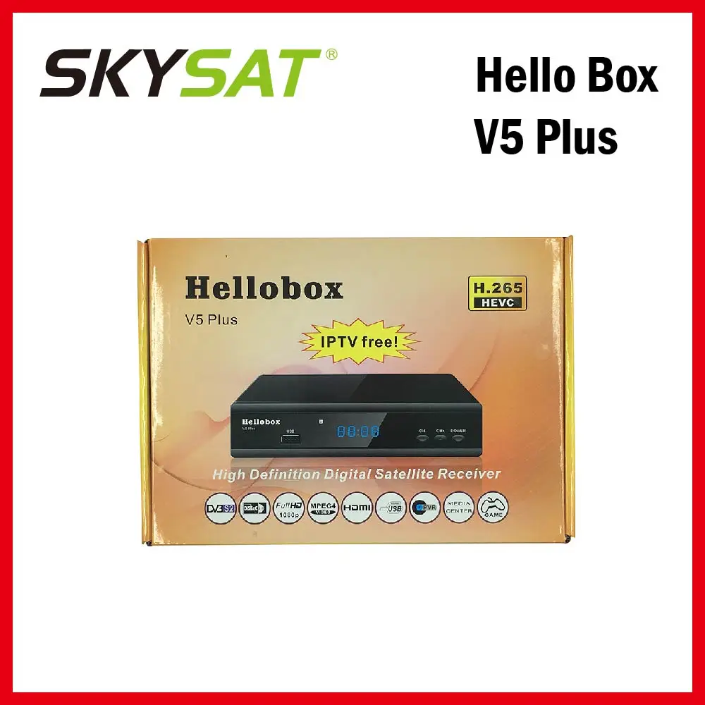 H.265 DVB S2 спутниковый ресивер с 2 летней SCAM 3 месяца Бесплатные IPTV Autoroll PowerVu/Biss