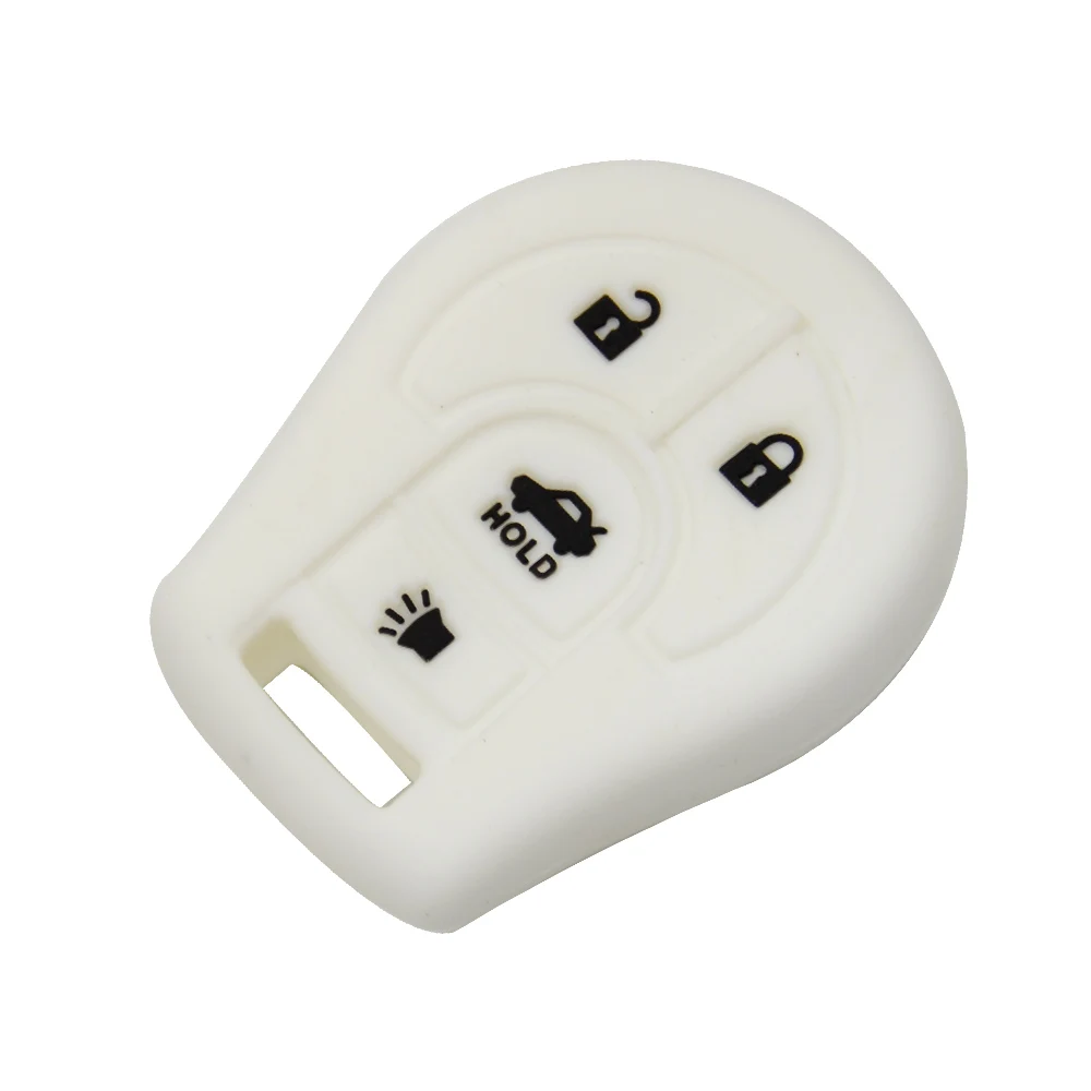 Цветной силиконовый мягкий резиновый 4-кнопочный автомобильный брелок для