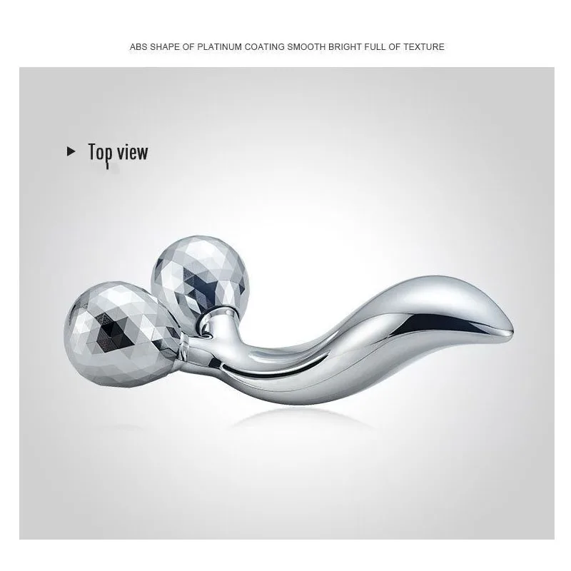 3D роликовый лицевой массажер микро Солнечный ток тонкое лицо улучшение тугой