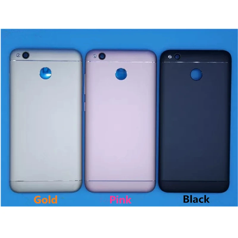 Металлическая задняя крышка Корпус для Xixomi Redmi 4X со стеклянными линзами боковые