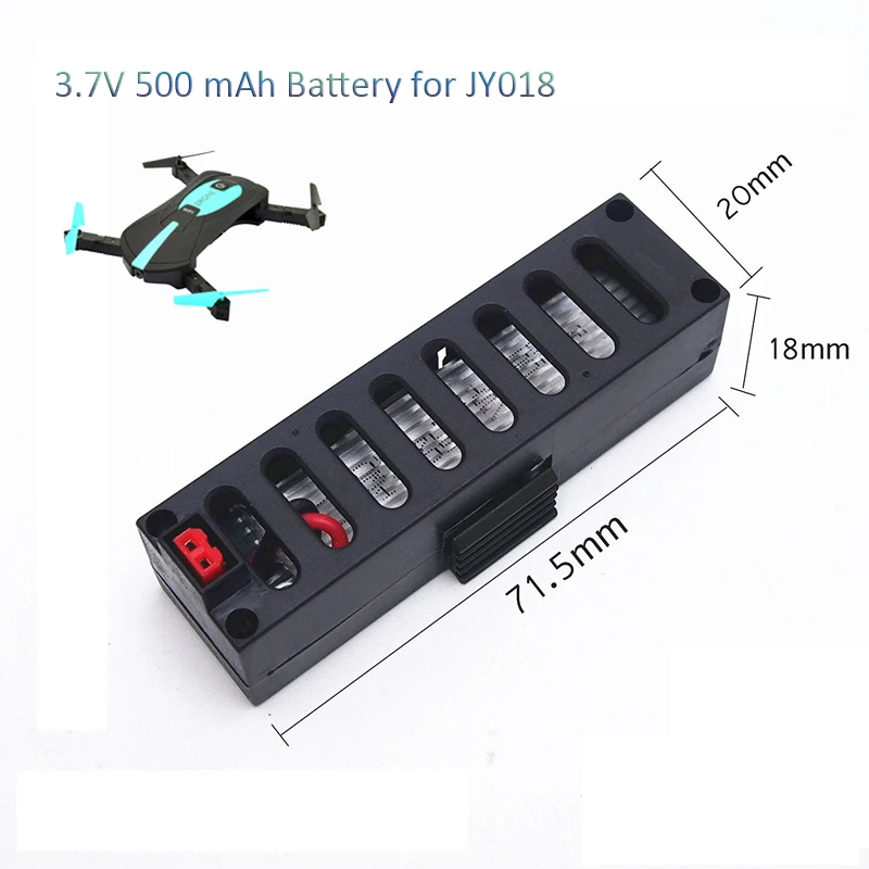 JY018 батарея RC Дрон аксессуары 3 7 в 500 мАч запасные части для Elefie wifi мини Дрон|parts
