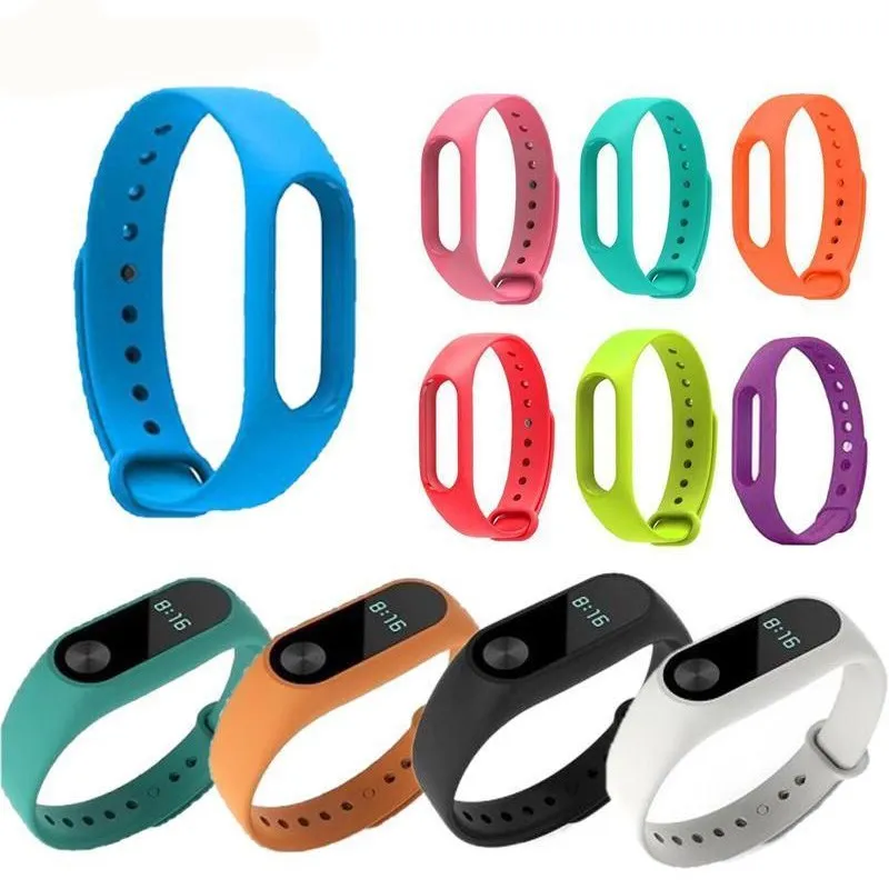 Pluseye Colorful Silicone WristBand Bracelet Wrist Strap Replacement for Miband 2 Xiaomi Mi band Smart Band | Электроника