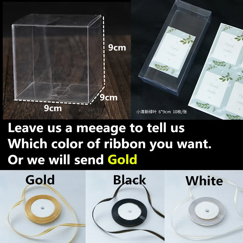 9cm Box Hand Made Lbsisi жизни 10/50 шт в наборе, прозрачная коробка для конфет Подарочная коробка прозрачные Пластик печенье ПЭТ Коробки Свадебная бонбоньерка для художественного оформления ногтей, ручная работа коробка - Цвет: 9cm Box Hand Made