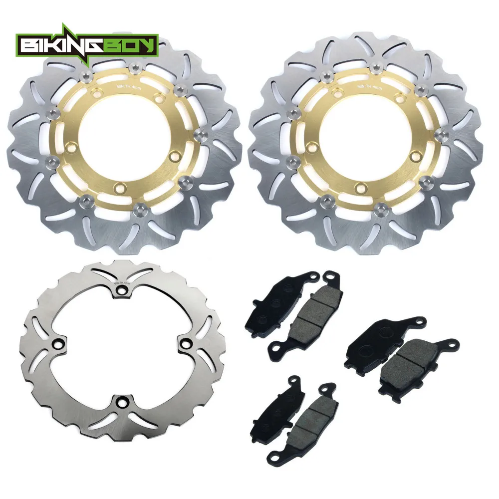 Диски тормозные передние и задние BIKINGBOY для SUZUKI DL 650 V-storm 07 08 09 10 11 12 13 14 15 с комплектом колодок.