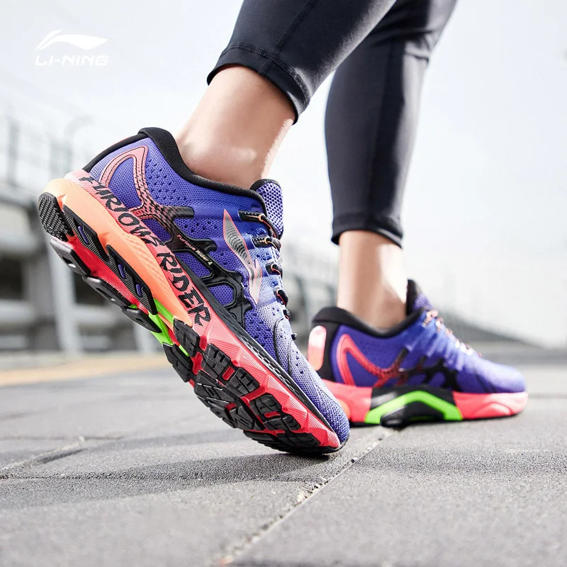 Li-Ning мужские беговые кроссовки для беговых прогулок с 4 амортизационными подкладами, спортивная обувь ARZP001 XYP876