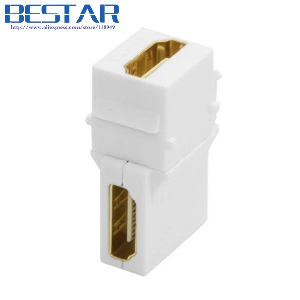 90 градусов правый угловой и прямой HDMI 1 4 оснастки-в гнездо F/F Keystone переходник для