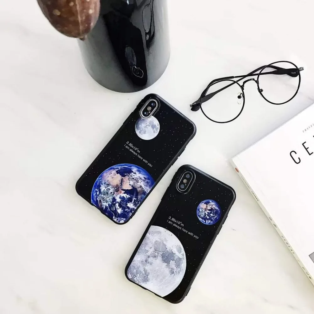 Чехол из ТПУ с изображением героев мультфильмов для iPhone X мягкая задняя крышка Apple