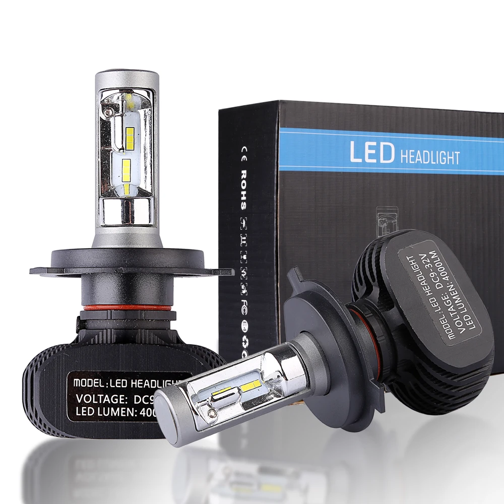 2 шт. авто Led H7 фара 9005 9006 HB3 HB4 головная лампа H4 Hi Lo автомобильная 6500K CSP чип 50 Вт 8000lm