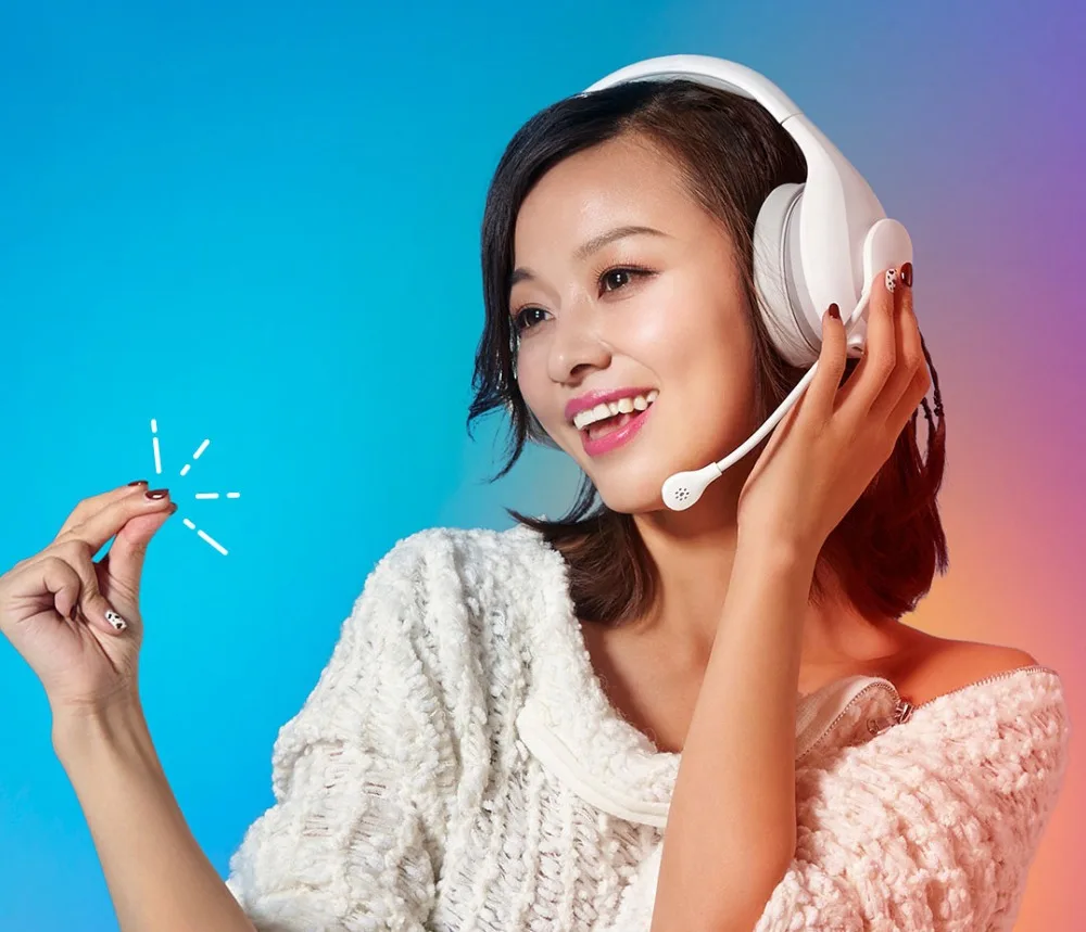 Оригинальные Xiao mi наушники Bluetooth наушники модные караоке mi Беспроводная bluetooth-гарнитура с mi cophoneHead-Mount White