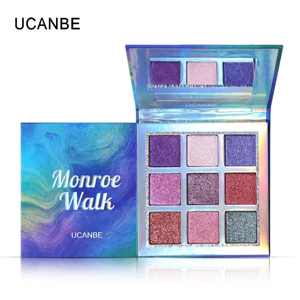 9 цветов водонепроницаемые тени для век Палитра Порошковые ucanbe Ombretti Matt Eyeshadow
