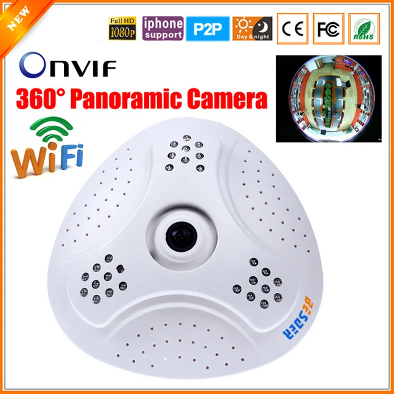 802.11b/g Внутренняя Wifi ip камера Беспроводная SONY IMX222 датчик Full HD 1080 P панорамная с