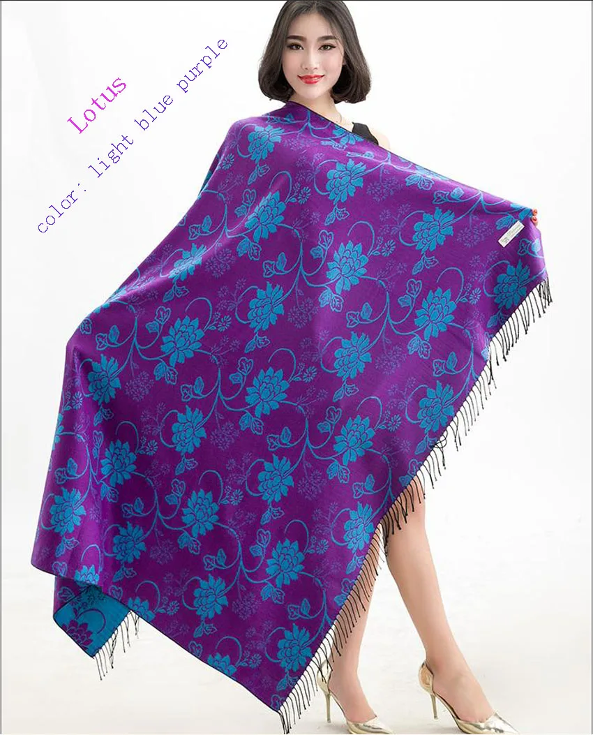 Феникс Роуз-кармин Дамы весна осень национальный кашемировые шали ((может быть