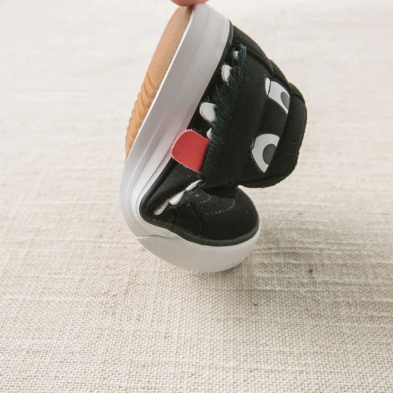 DB11908 Dave Bella spring autumn unisex baby canvas shoes new born girl boy casual black | Мать и ребенок