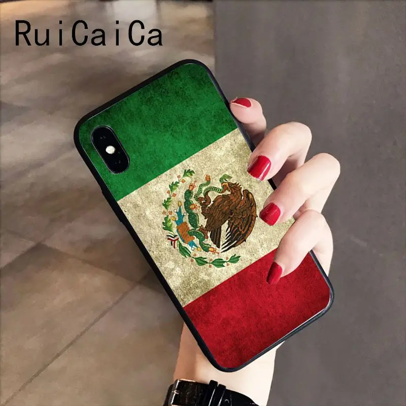 RuiCaiCa mexico flag DIY Luxury High-end Protector Phone Case for iPhone X XS MAX 6 6s 7 7plus 8 8Plus 5 5S SE XR | Мобильные