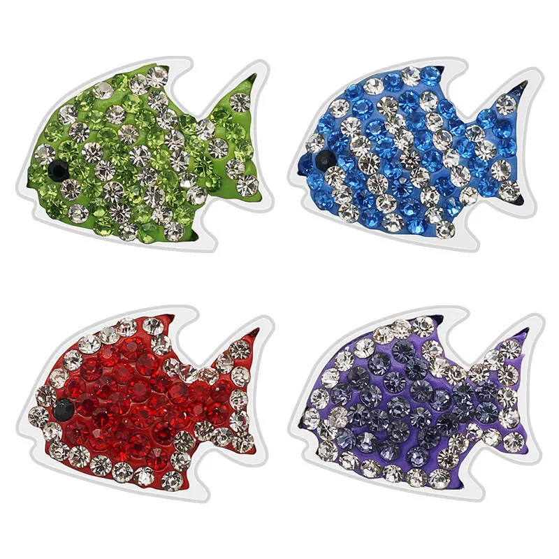 Новинка Модная Яркая обувь милые носки с изображением рыбки стразы и глины