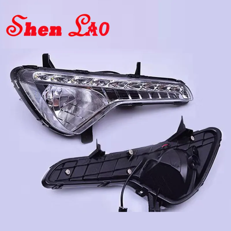 ShenLao 1 пара для Kia Sportage 2010 2011 2012 2013 2014 SPORTAGE R светодиодный DRL дневные ходовые огни