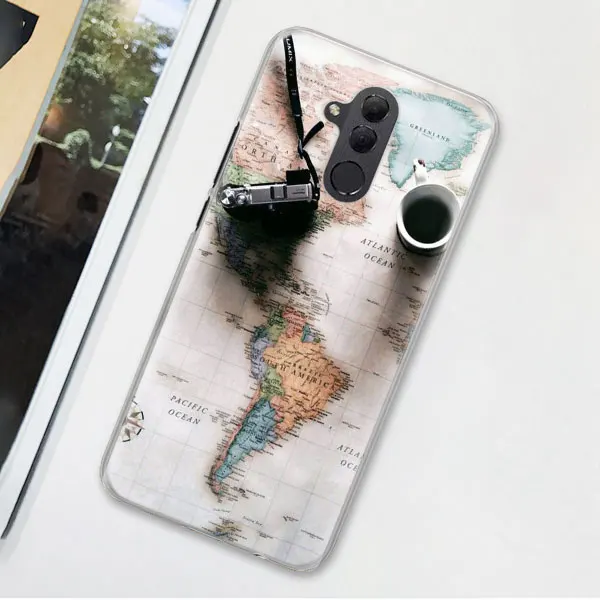 Карта мира, план путешествий, чехол для телефона huawei mate 10 20 Lite 20 Pro P30 Pro P30 P20 Lite P Smart Plus, чехол, чехол - Цвет: 02