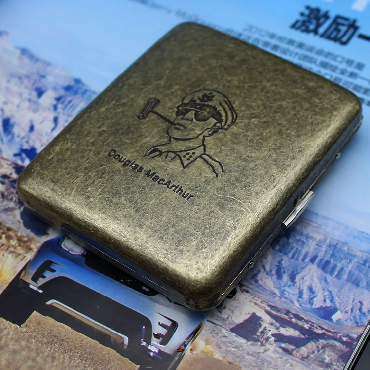 Универсальный чехол для сигарет 20шт с зажигалкой USB зарядка Запасной нагревательный провод 107*80*20 мм - Цвет: No6