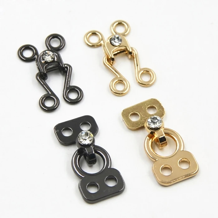 1 пара меховых пальто с металлическим алмазным воротником пряжка для воротника